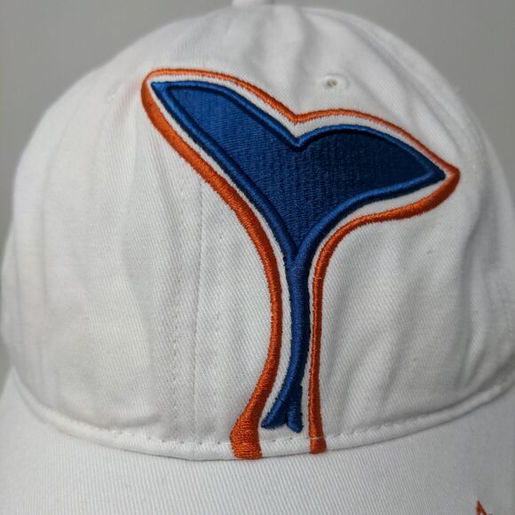 Cruisewear Men's Strapback Hat White Adjustable Embroidered Whale Logo Alaska - Picture 4 of 12
